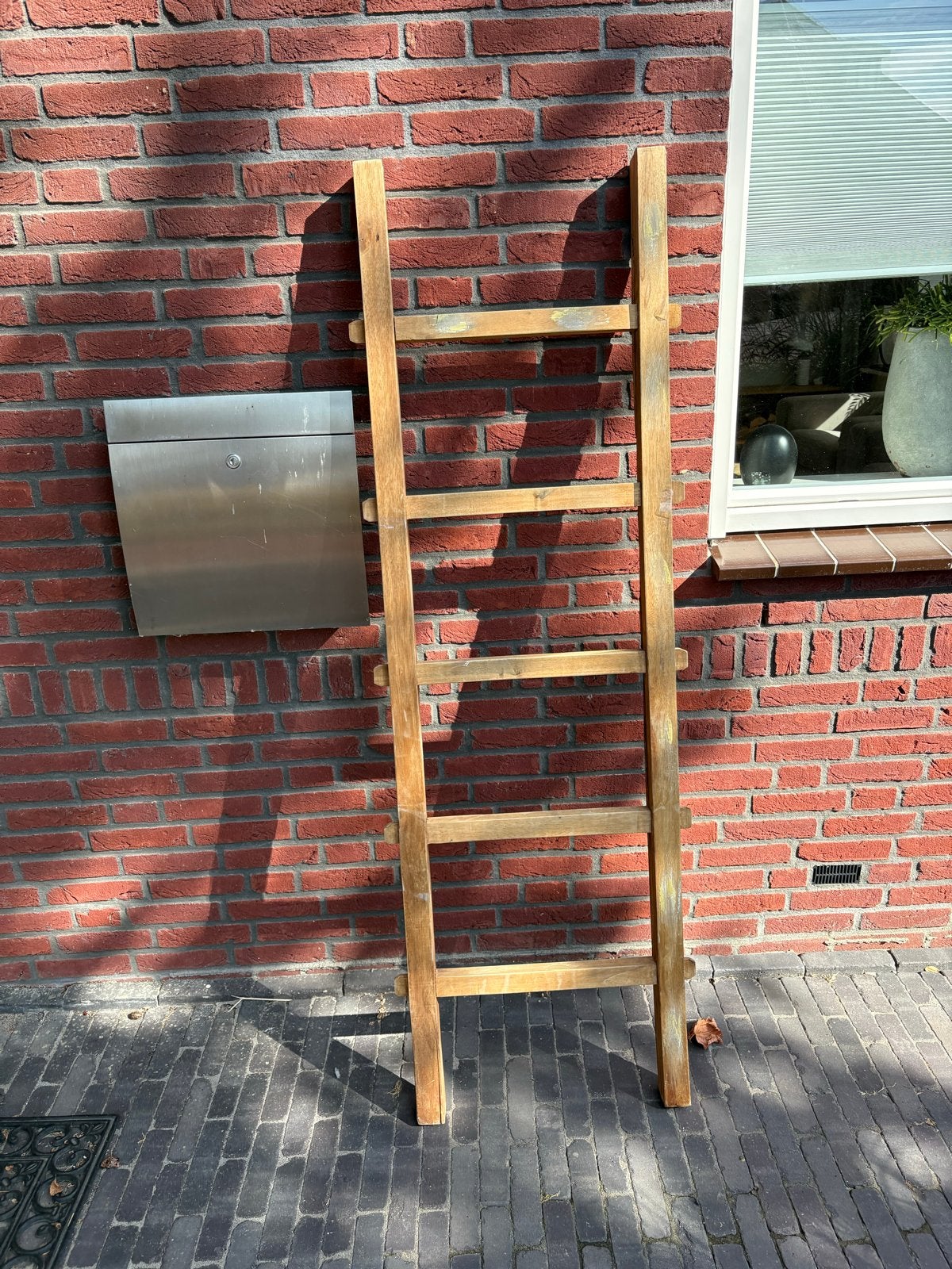Decoratie houten ladder ca 170cm, Ophalen, Gebruikt