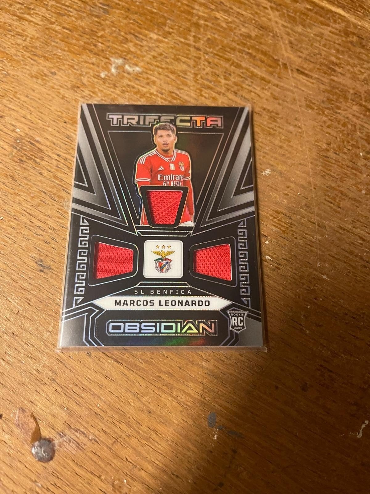 Rookie Marcos Leonardo /199 Patch kaart Ajax, Verzamelen, Ophalen of Verzenden, Zo goed als nieuw, Buitenlandse clubs, Spelerskaart