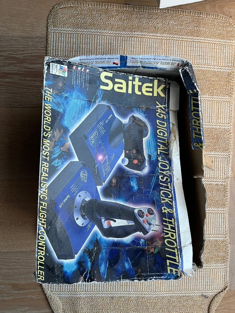 Saitek x45 joystick/throttle voor Microsoft flight simulator, Ophalen of Verzenden, Gebruikt, Saitek