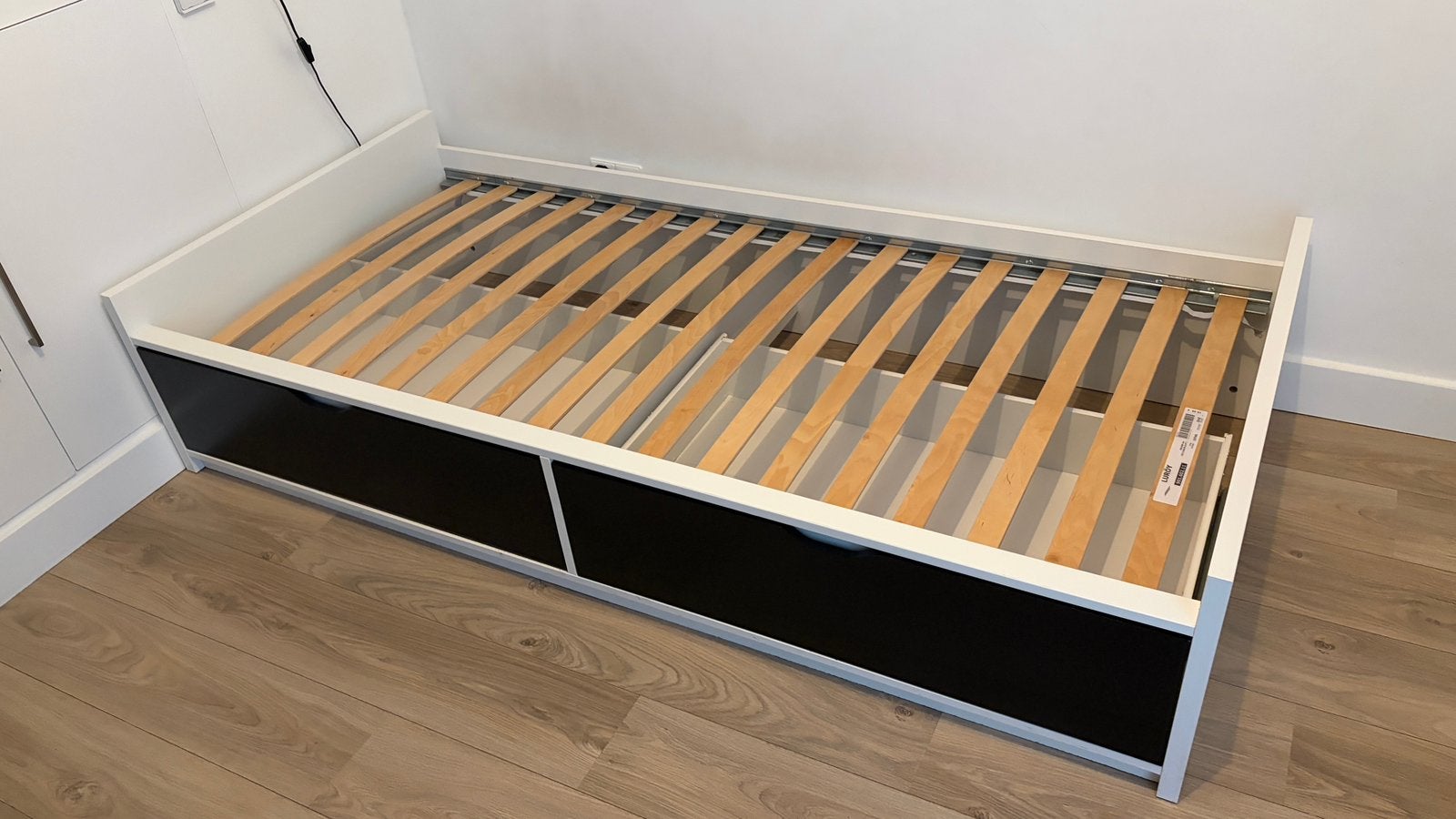 Ikea Flaxa eenpersoonsbed (90x200 cm), Huis en Inrichting, Ophalen, Gebruikt, 90 cm, Eenpersoons