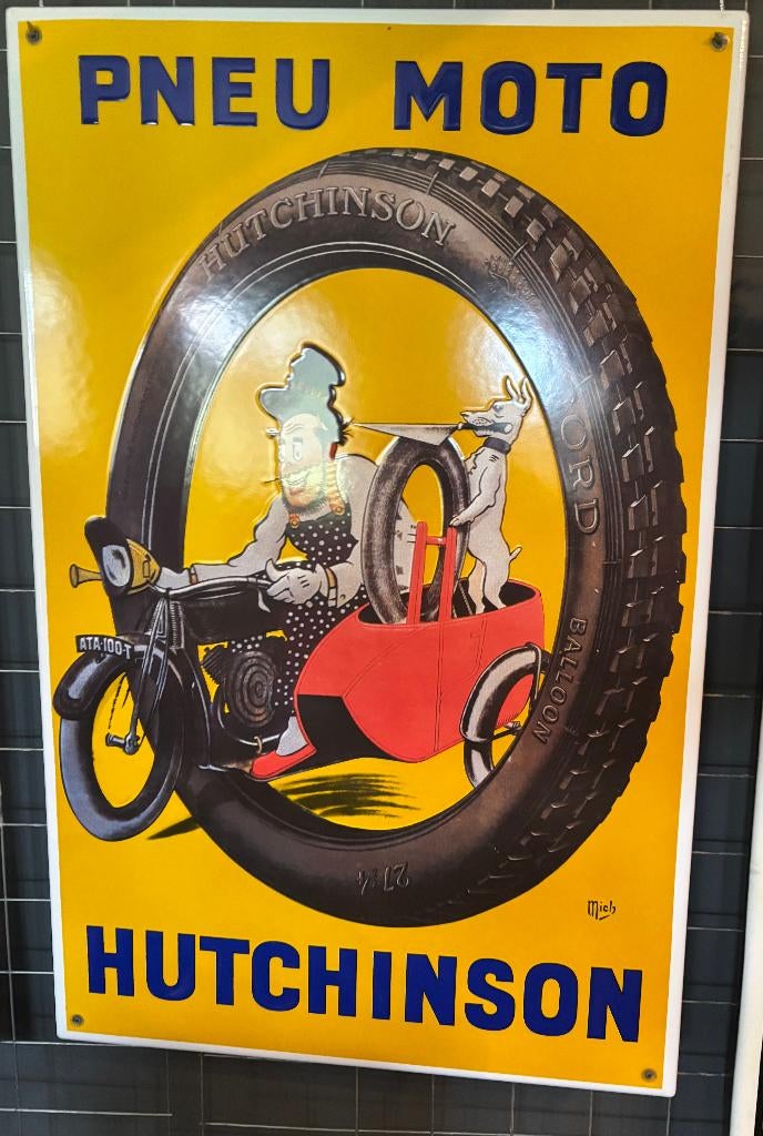 emaille reclamebord hutchinson, Ophalen of Verzenden, Nieuw, Reclamebord