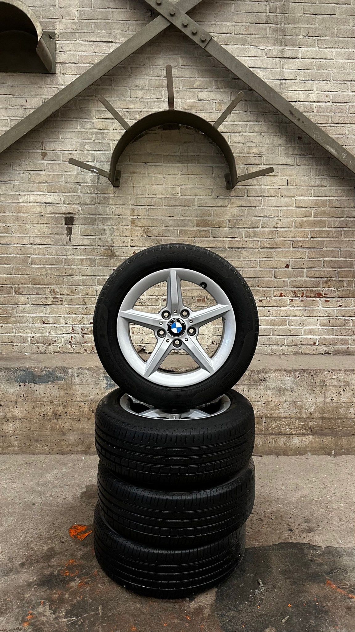 16 inch originele BMW 1-Serie velgen met zomerbanden, Auto-onderdelen, Banden en Velgen, Ophalen, Gebruikt, -, Banden en Velgen
