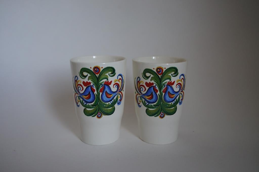 Vintage beker 2x Villeroy & Boch Septfontaines haan kleur., Overige typen, Ophalen of Verzenden, Zo goed als nieuw, Overige stijlen