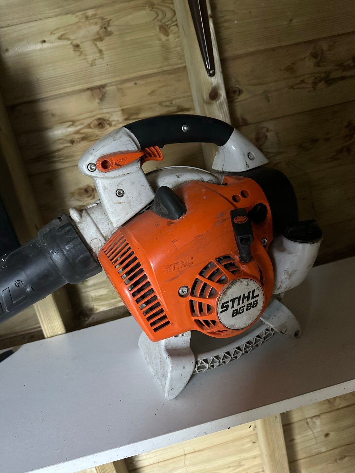 Stihl BG 86 Bladblazer - Krachtig en Betrouwbaar, Ophalen of Verzenden, Gebruikt, Benzine, Handgedragen