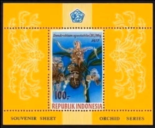 Indonesie 1977 - ZBL904 blok 28 - Indonesische orchideeën, Ophalen of Verzenden, Postfris, Zuidoost-Azië