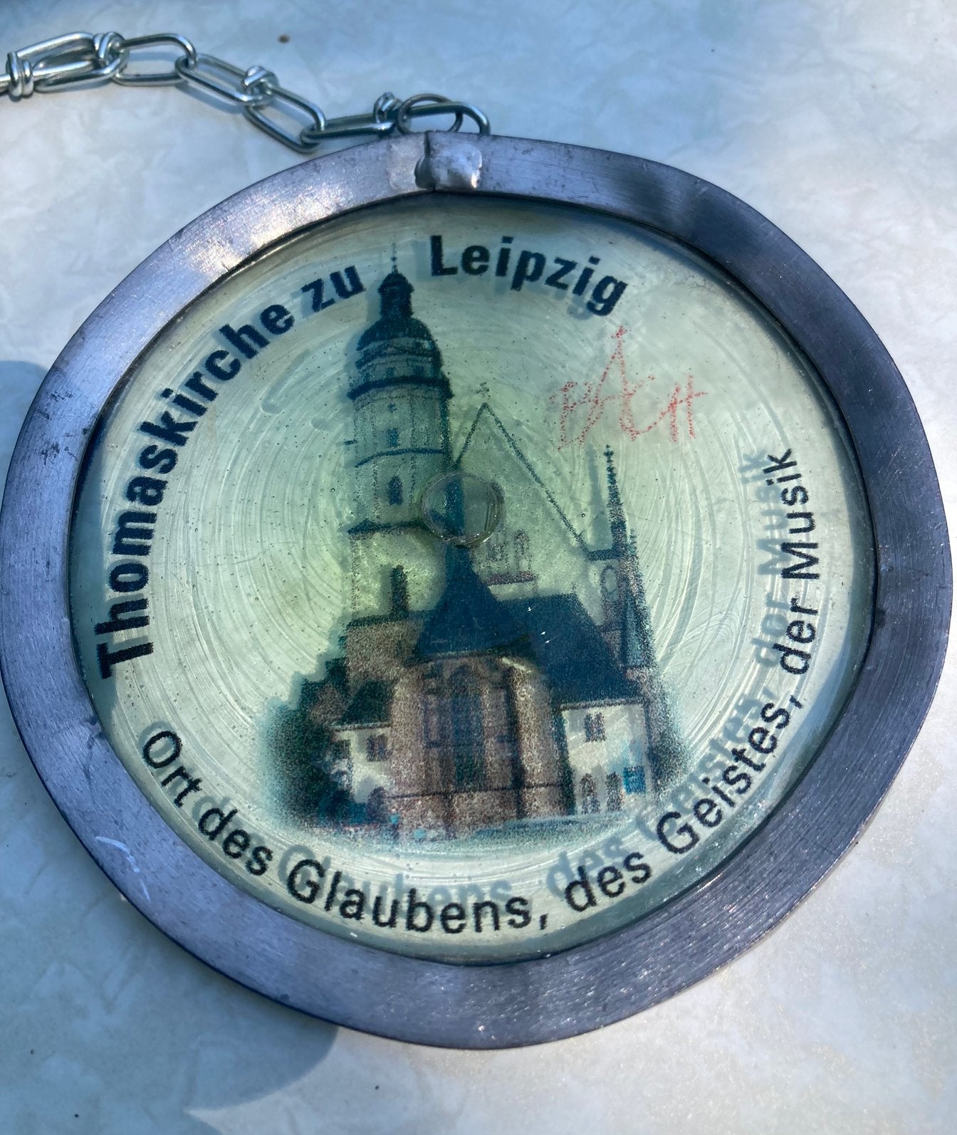 Johann Sebastian Bach Thomaskirche zu Leipzig Glas Lood Raam, Ophalen