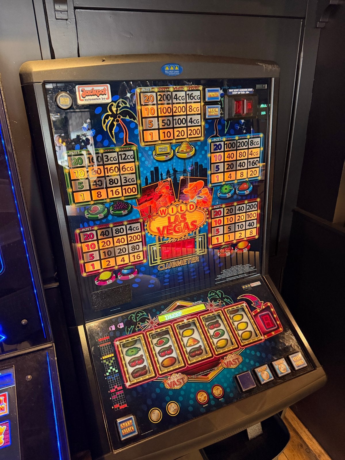 Gezocht: Wild Las Vegas Gokkast - Jackpot automaat, Euro, Ophalen of Verzenden, Gebruikt, Met sleutels
