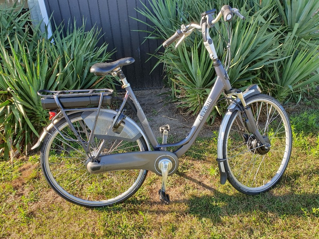 gazelle orange c8 accu goud en goed hoge actieradius 100 km, Ophalen of Verzenden, Zo goed als nieuw, 50 km per accu of meer, 55 tot 59 cm
