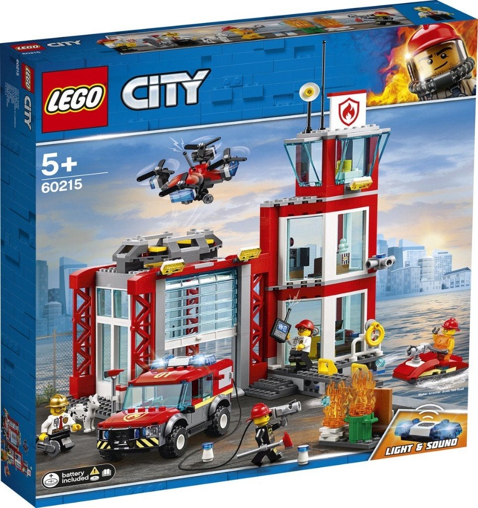 Lego 60215 City Fire Station nieuw verzegeld, Ophalen, City, Nieuw, Complete set