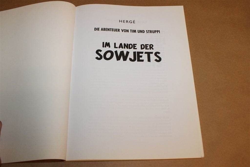 Tim und Struppi im Lande der Sowjets — Duits Stripalbum, Boeken, Eén stripboek, Ophalen of Verzenden, Gelezen