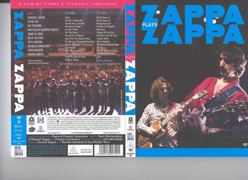 2DVD ZAPPA Plays ZAPPA Dweezel, Alle leeftijden, Verzenden, Zo goed als nieuw, Muziekvideo's