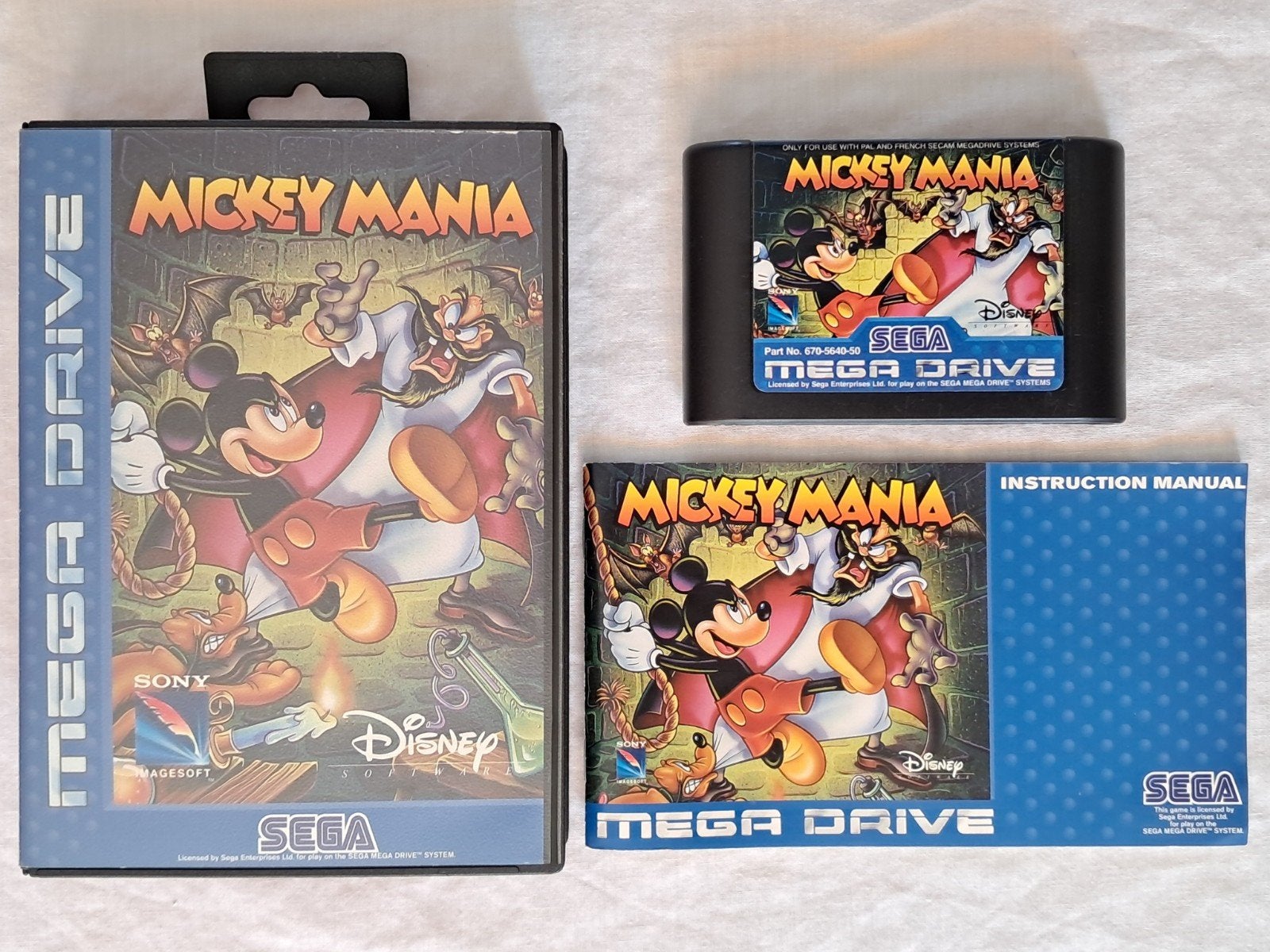 Mickey Mania - SEGA Mega Drive, Gebruikt, 1 speler, Eén computer, Ophalen of Verzenden