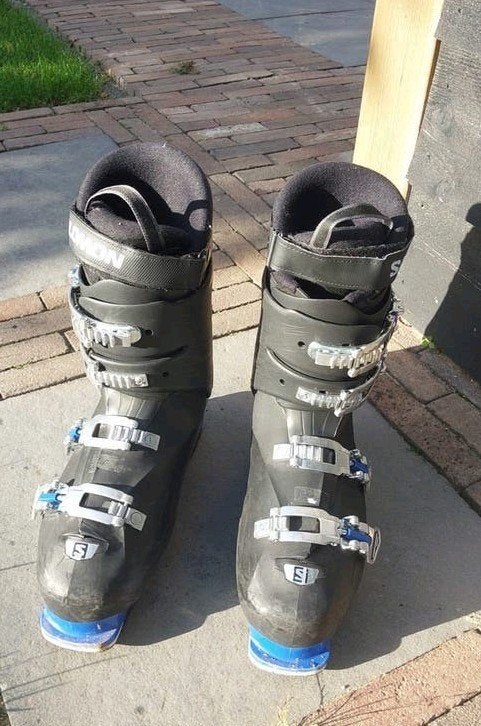 K2 ski's met Salomon skischoenen en stokken, Sport en Fitness, 160 tot 180 cm, Gebruikt, Skiën, Ski's
