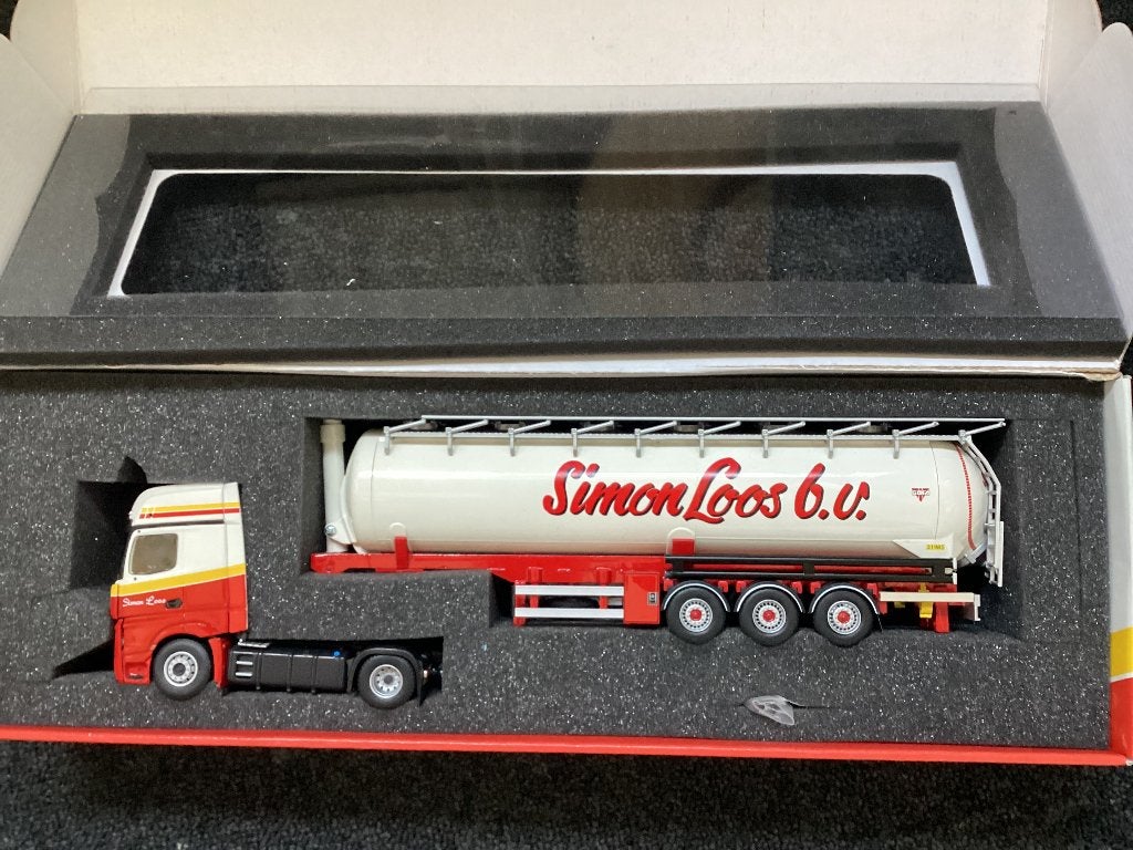 Tekno Mercedes Simon Loos, Hobby en Vrije tijd, Modelauto's | 1:50, Ophalen of Verzenden, Nieuw, Bus of Vrachtwagen, Tekno