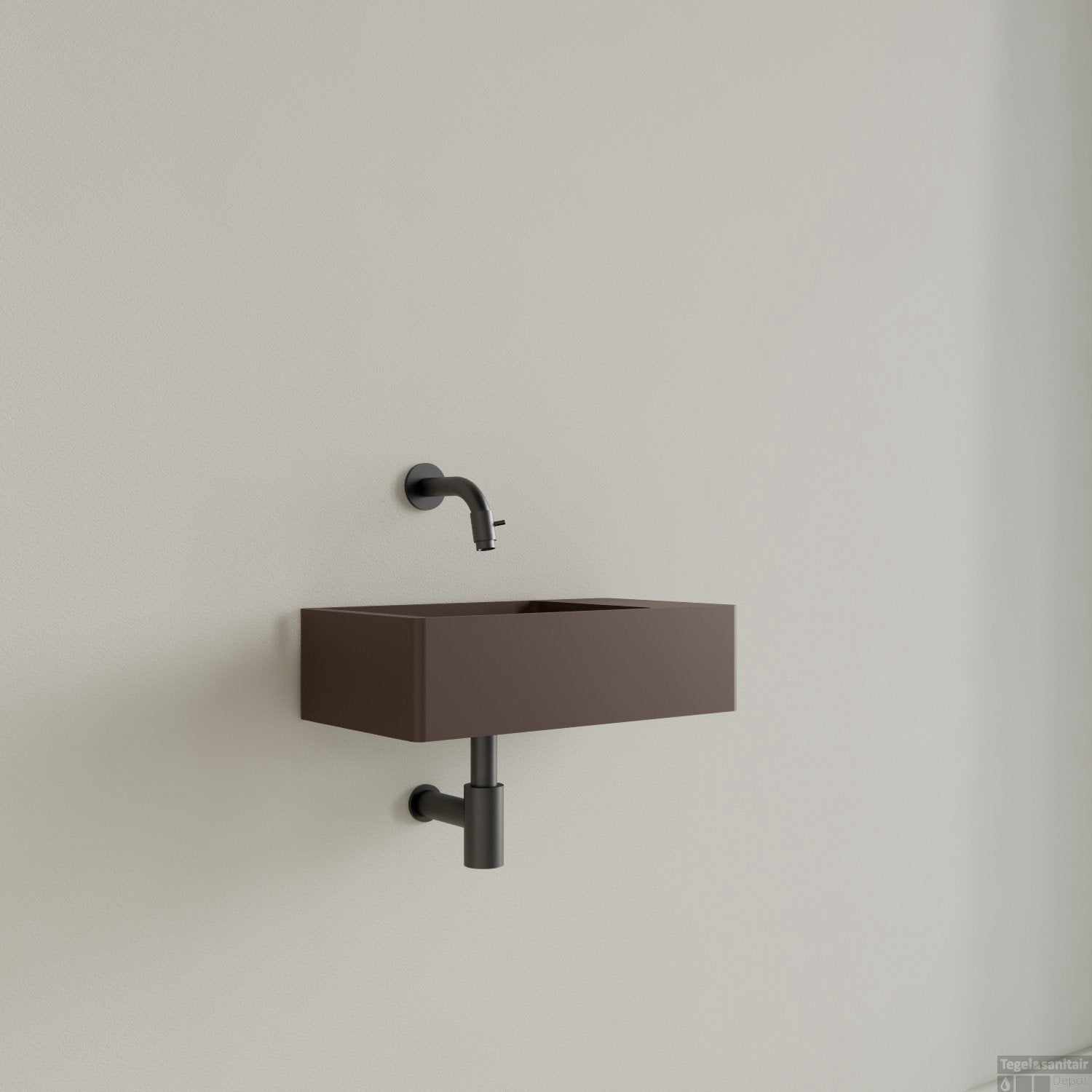 Fontein Gliss Design (Choco bruin, lichte beschadiging), Ophalen, Minder dan 50 cm, Zo goed als nieuw, Minder dan 25 cm