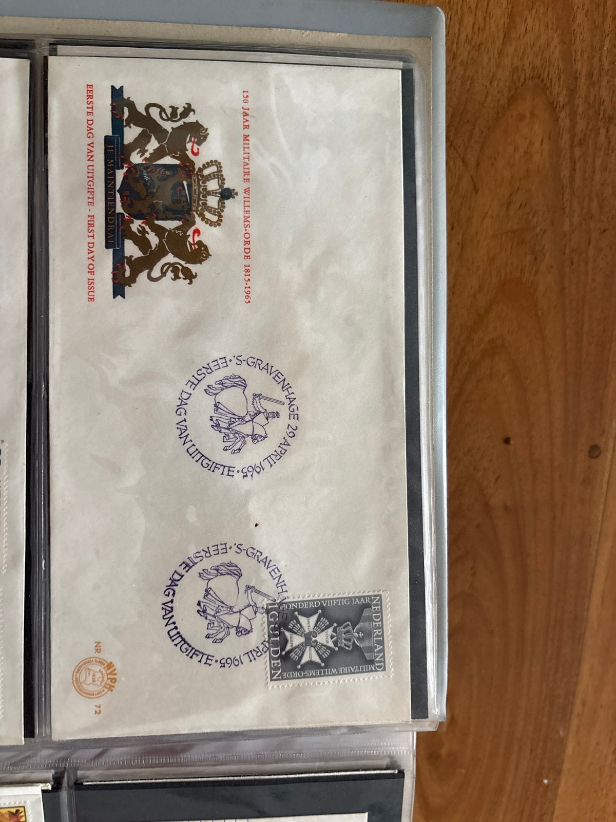 Eerstedagenvelop 150 jaar Militaire Willems-Orde 1965, Ophalen of Verzenden, Onbeschreven, Nederland