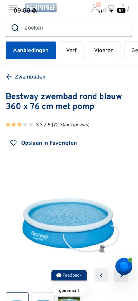 Zwembad rond, Ophalen, Minder dan 80 cm, Rond, 300 cm of meer