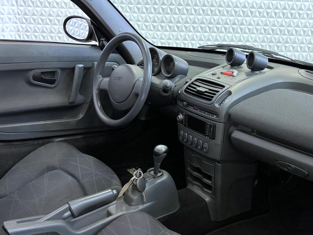 Smart Roadster 0.7 45 Automaat + Hardtop, Auto's, Automaat, Gebruikt, Zwart, Origineel Nederlands