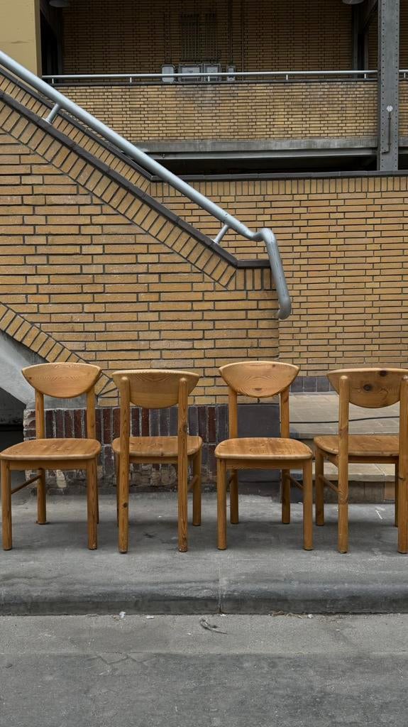 Vintage Rainier Daumiller stoelen, Huis en Inrichting, Ophalen, Gebruikt, Bruin, Vier