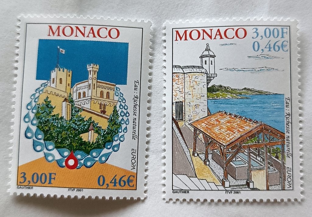 Monaco 2001 cept mich 2550-51, Ophalen of Verzenden, Monaco, Postfris