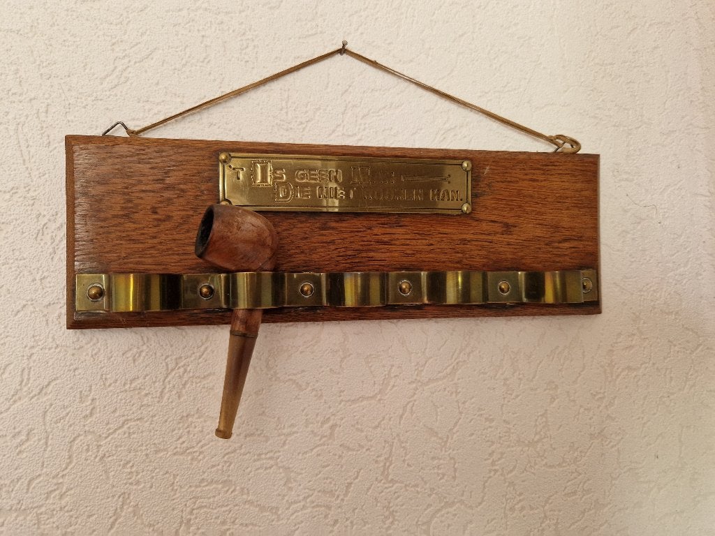 Vintage pijpenrek, Ophalen