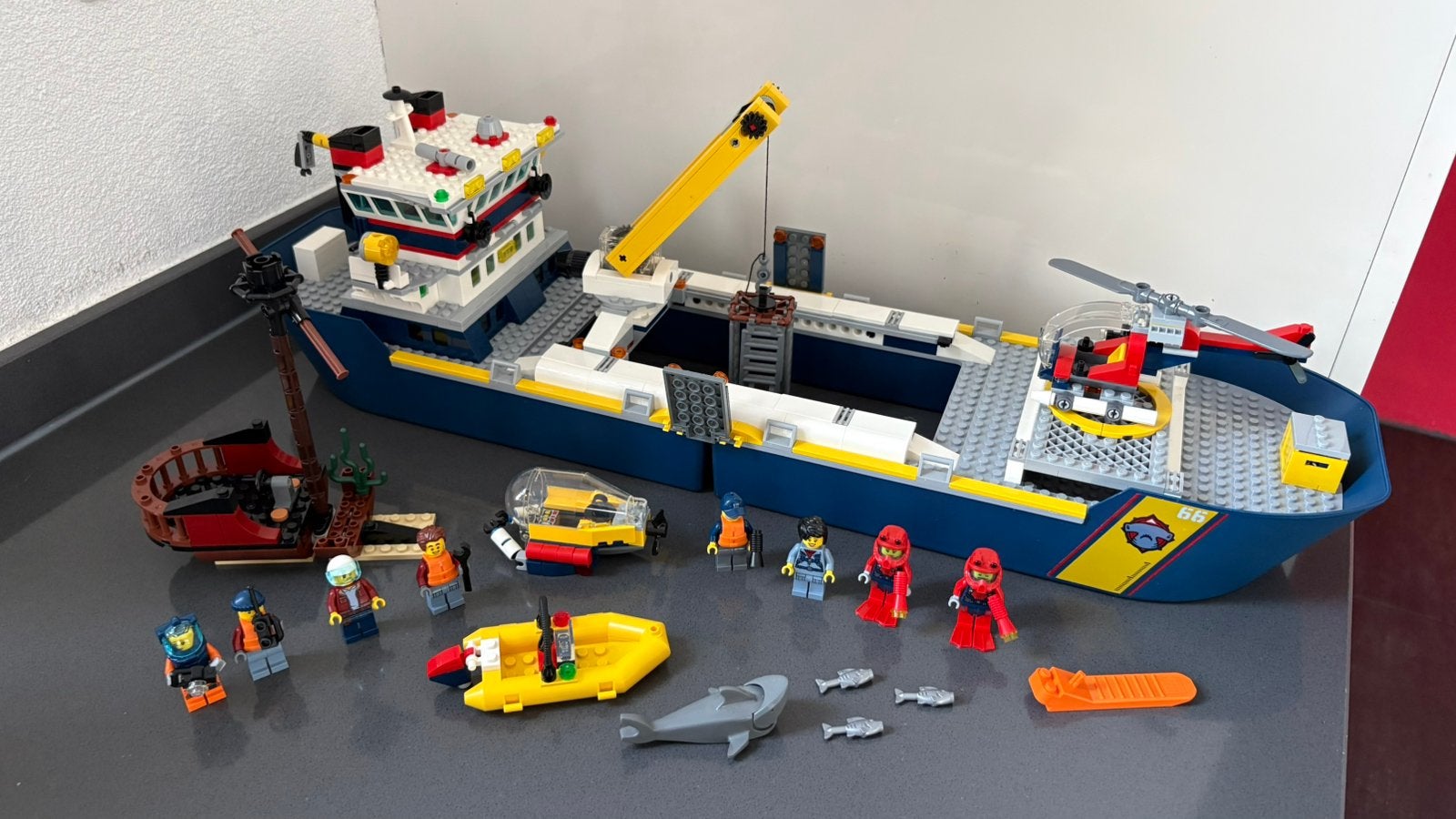 LEGO City Oceaan Groot Onderzoekschip 60266, City, Lego, Inclusief instructies, Ophalen of Verzenden