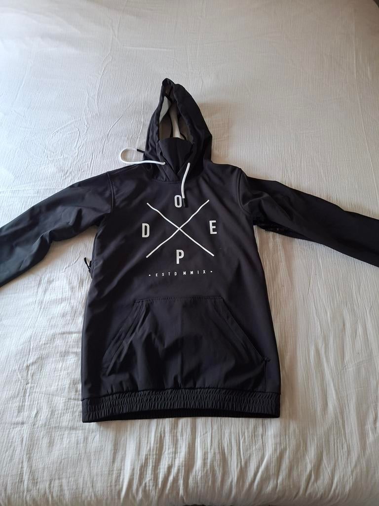 Dope Snowboard Hoodie Zwart - Maat M, Kleding | Dames, Wintersportkleding, Zo goed als nieuw, Trui, Maat 36 (S), Ophalen of Verzenden