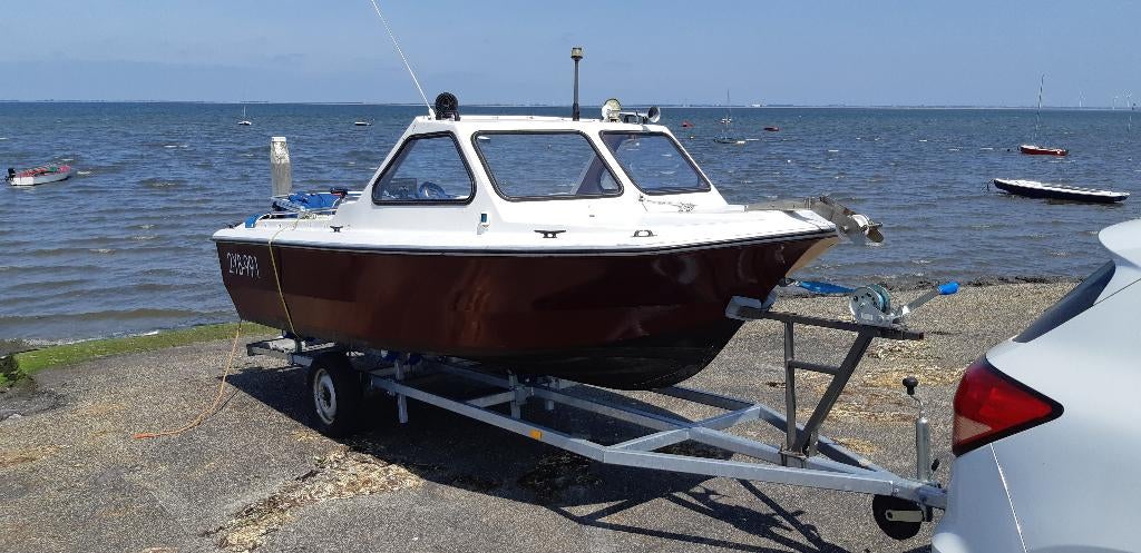 Beekman alfa 485 met evinrude VRO 70, Watersport en Boten, Gebruikt, Ophalen, 70 pk of meer, 3 tot 6 meter