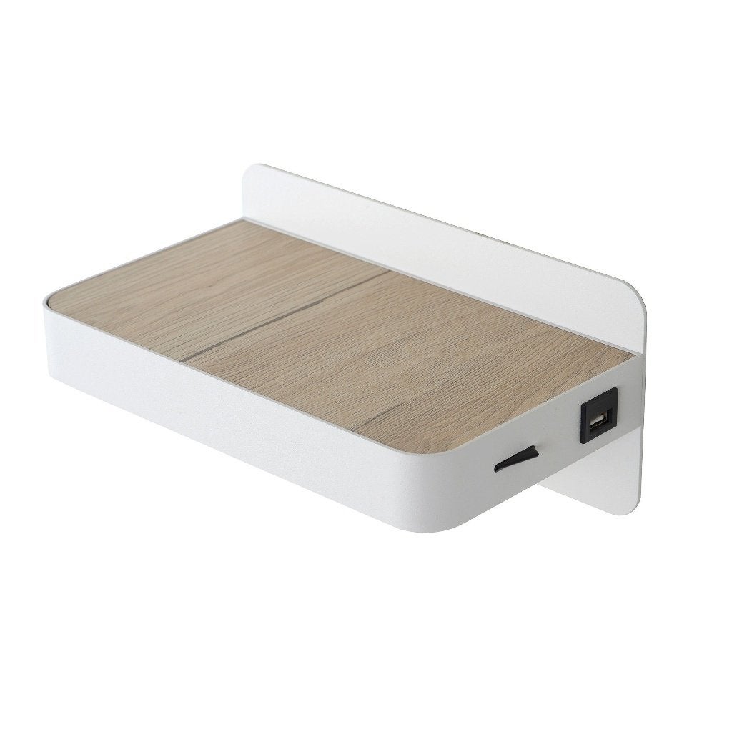 LucideAtkin bedlamp wit+USB-poort-5 w incl(NIEUW)VERZEND OOK, Ophalen, Bedlamp, Nieuw, Lucide
