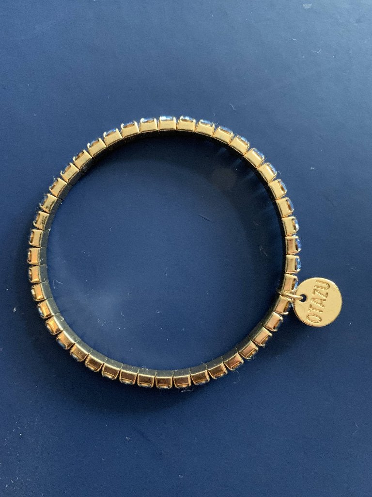 Otazu prachtig blauw armbandje kristal, Sieraden, Tassen en Uiterlijk, Armbanden, Ophalen of Verzenden, Nieuw, Blauw, Overige materialen