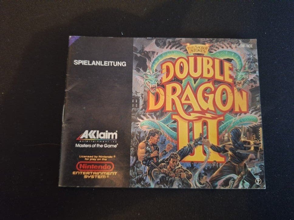 Double Dragon III handleiding NES, Ophalen of Verzenden, Gebruikt, Vechten
