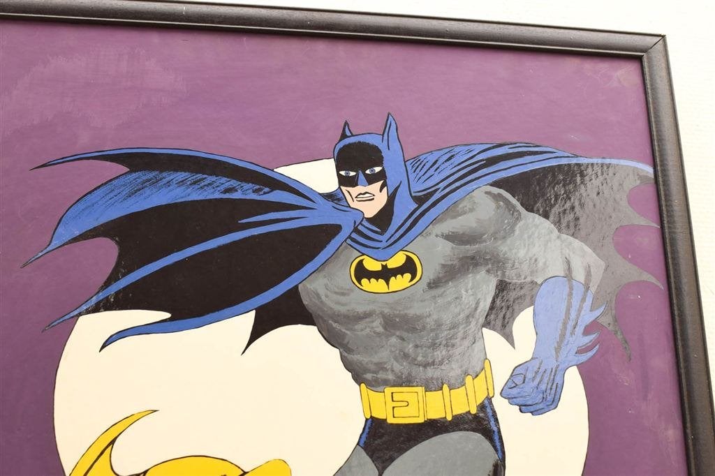 Schilderij van Batman en Robin 49427, Ophalen of Verzenden, Gebruikt, Schilderij
