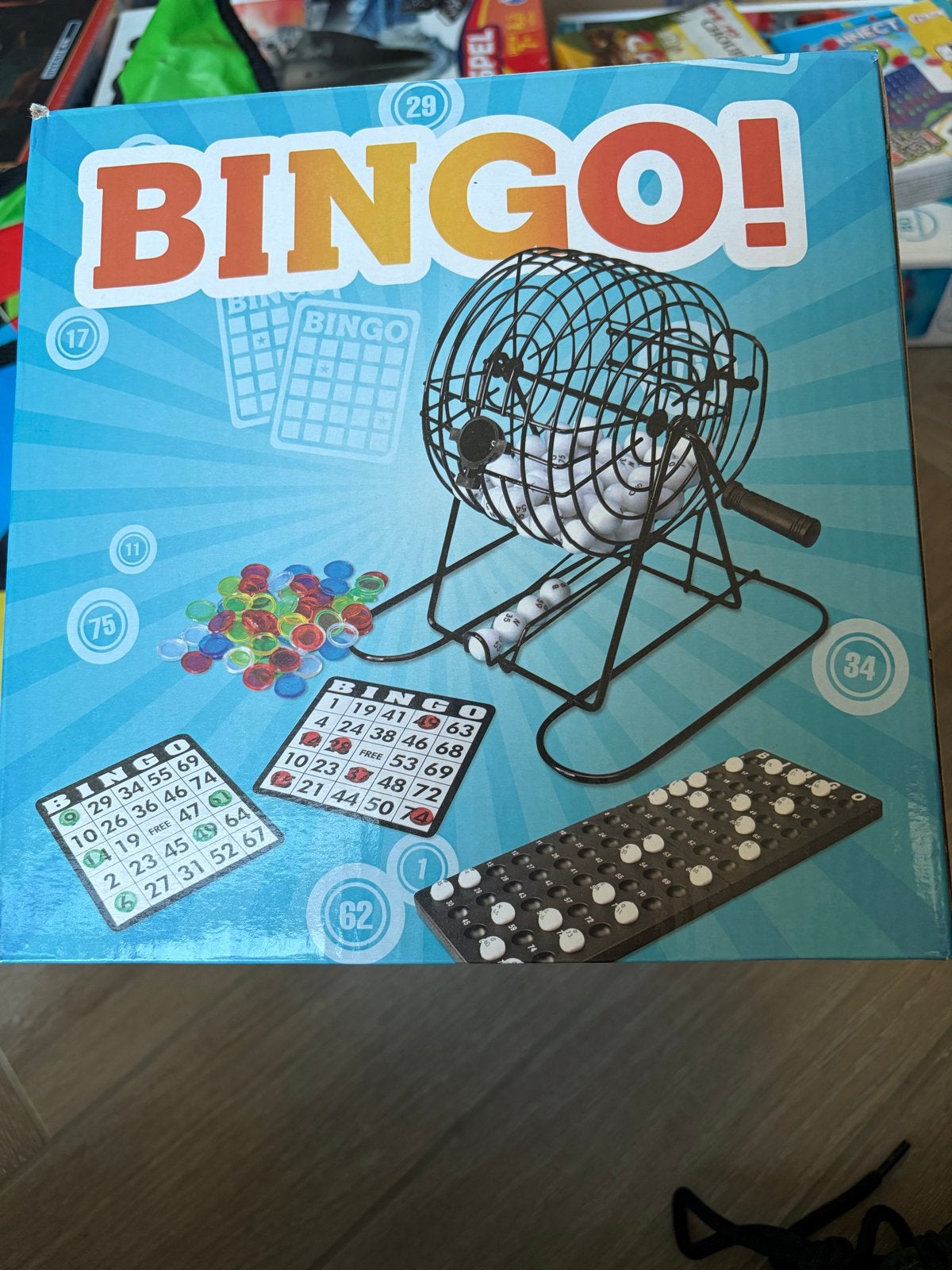 Bingo Spel - Compleet met Bingomolen en Kaarten, Hobby en Vrije tijd, Drie of vier spelers, Ophalen, Gebruikt