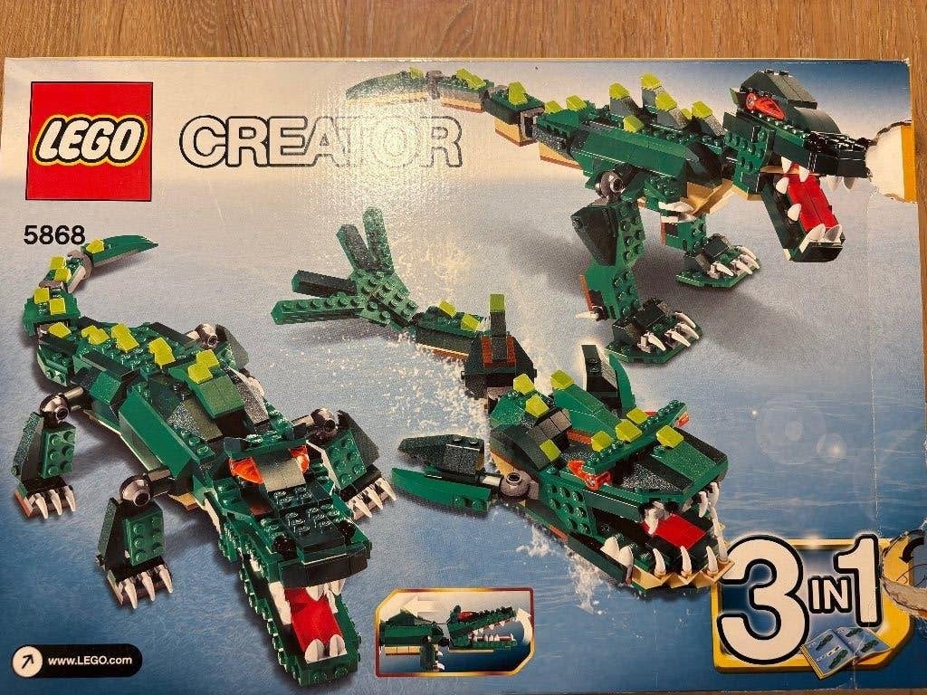 Leog Creator 3 in 1 dinosaurus krokodil diepzeevis, Ophalen, Gebruikt, Compleet, Lego
