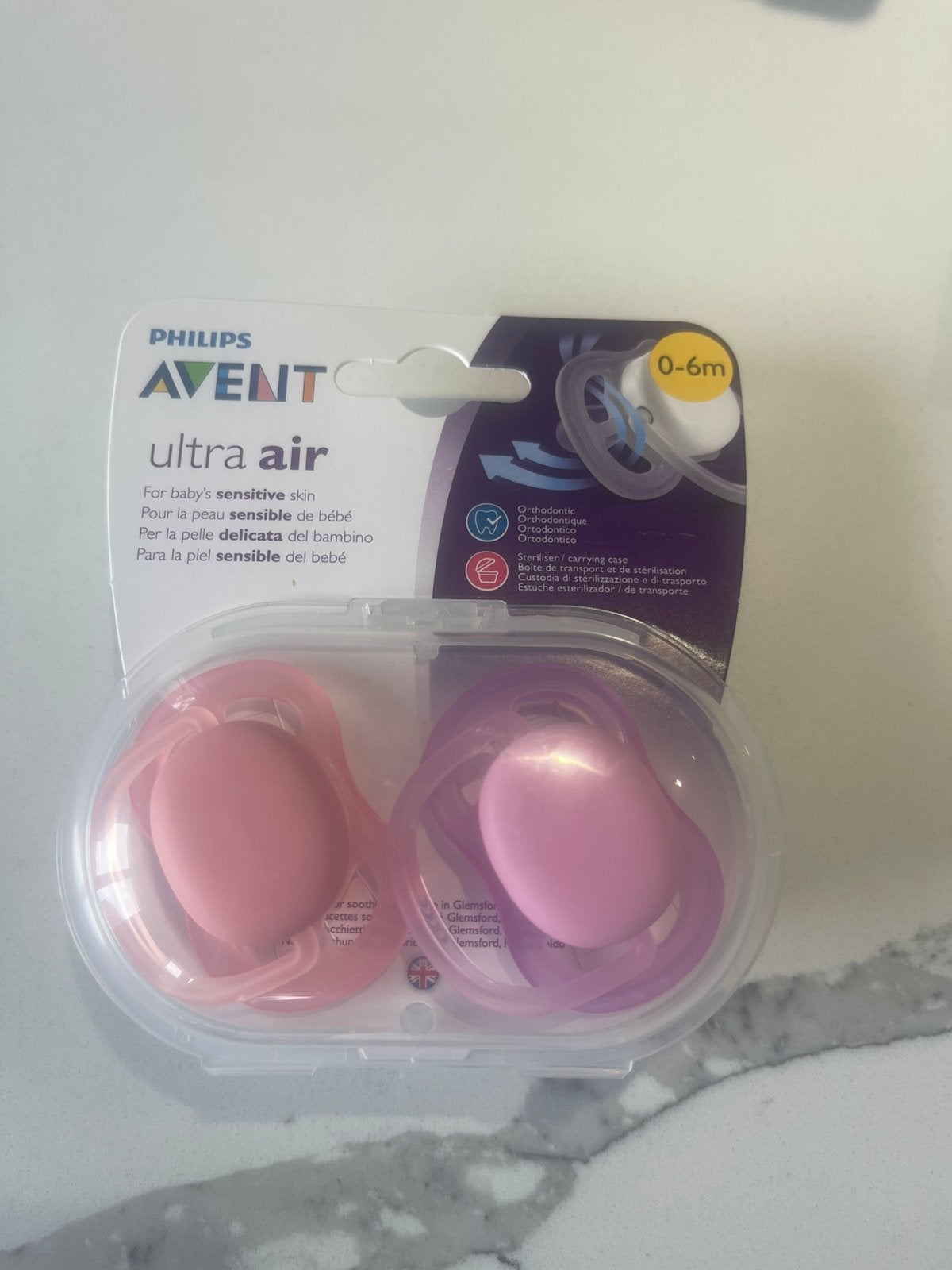 Philips Avent fopspeen 0-6 m met steriliser / carrying case, Ophalen, Nieuw, Overige typen, Philips Avent