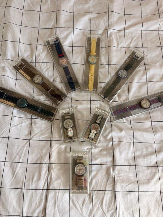 Partij Swatch horloges - Nieuw en ongebruikt!, Ophalen, Kunststof, Leer, Polshorloge