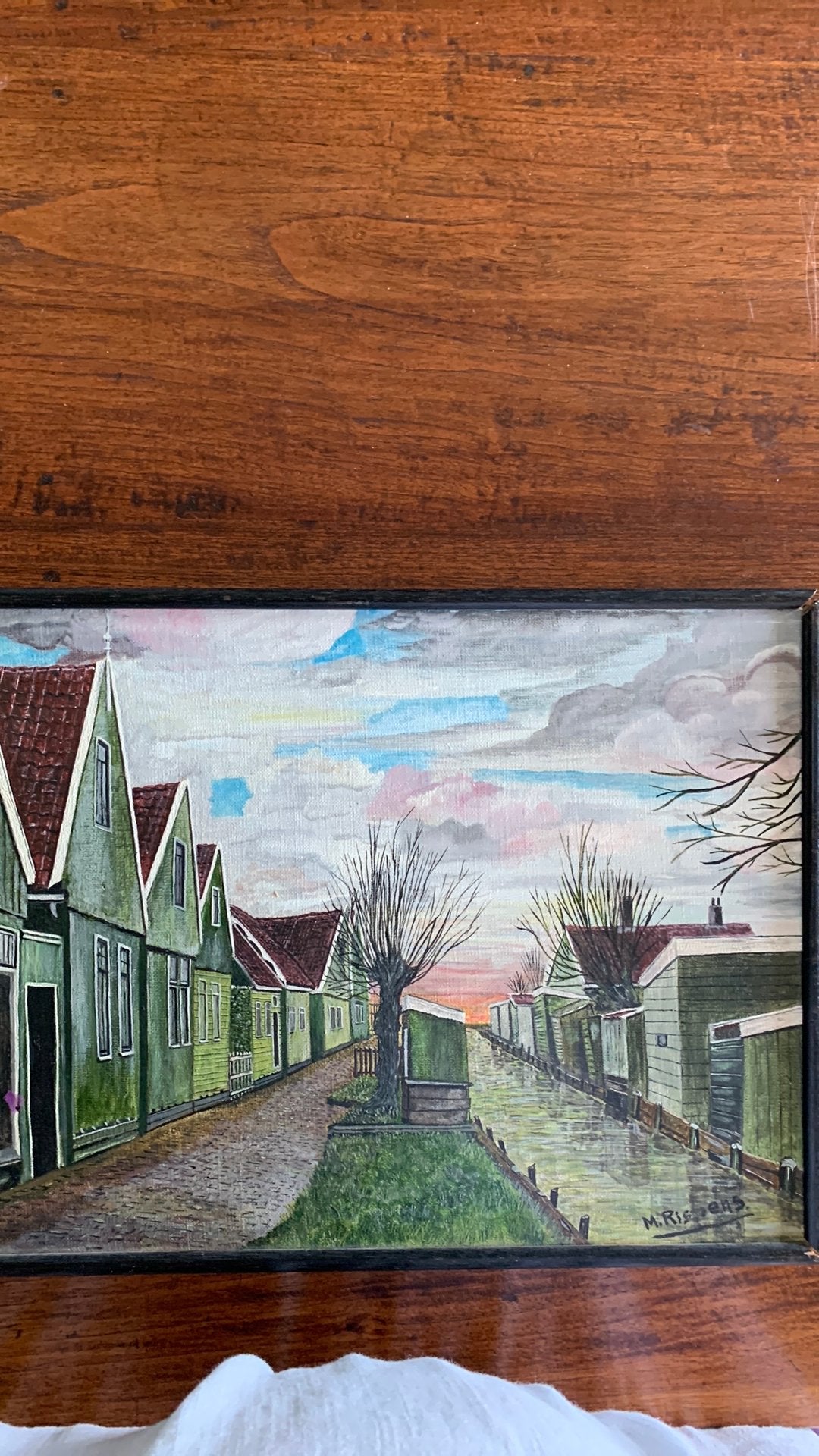Schilderijtje van het Ezelspad  Zaandijk, Antiek en Kunst, Kunst | Schilderijen | Klassiek, Ophalen, Stads- / dorpsgezicht