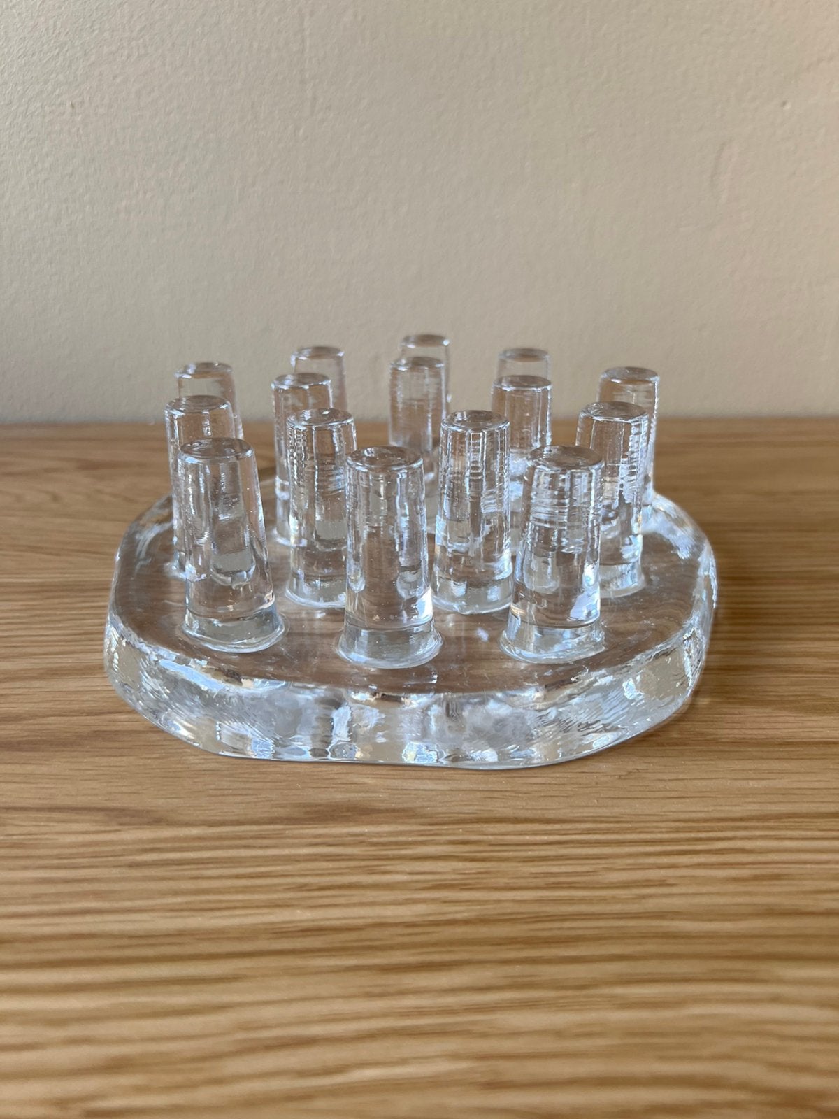 Georgshütte theelicht theewarmer design glas 70’s vintage, Ophalen of Verzenden, Glas, Waxinelichthouder