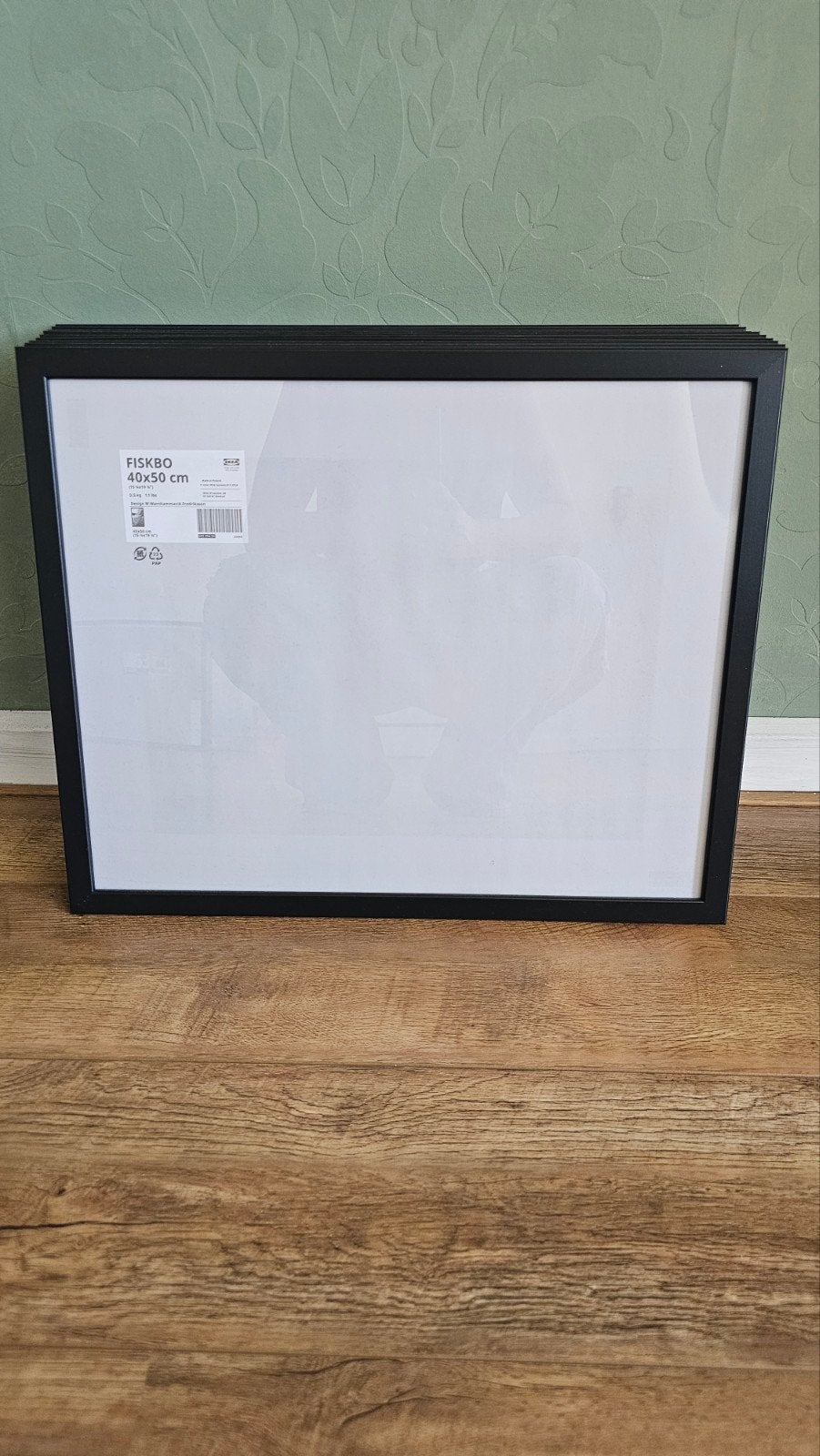 9x IKEA FISKBO fotolijst 40x50 cm, zwart, Ophalen, Kunststof, Nieuw, Fotolijst