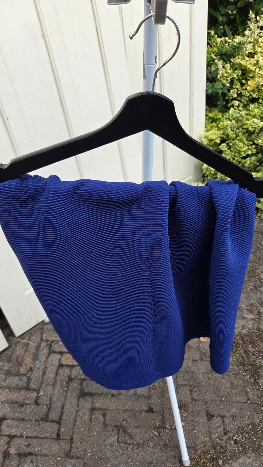 Juffrouw Jansen Amsterdam blauwe plissé rok, Maat 38/40 (M), Kort, Blauw, Juffrouw Jansen Amsterdam