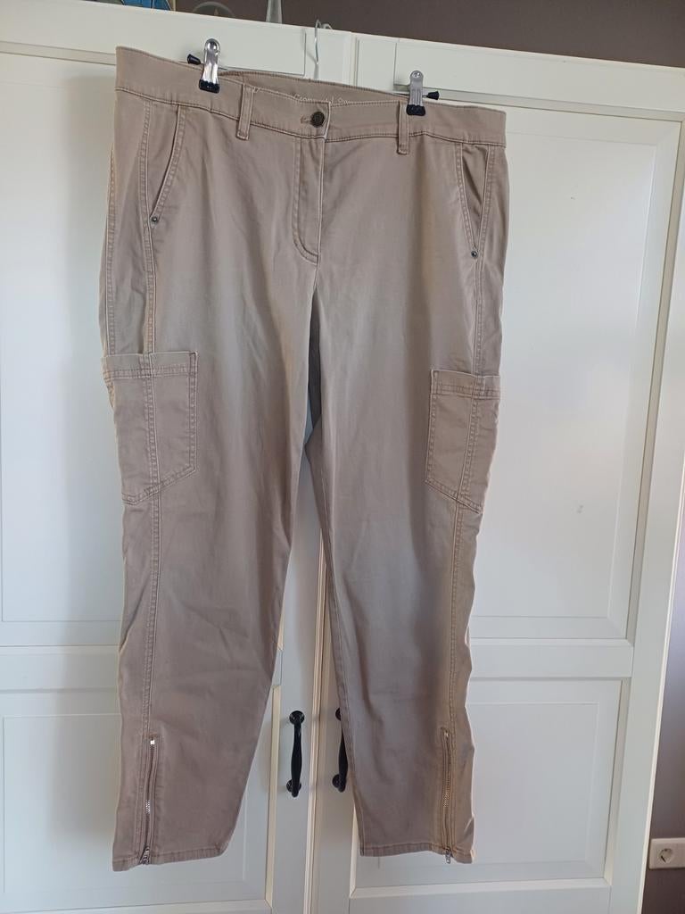 Gerry Weber Edition Capri Broek - Maat 44, Beige, Maat 42/44 (L), Ophalen of Verzenden, Zo goed als nieuw