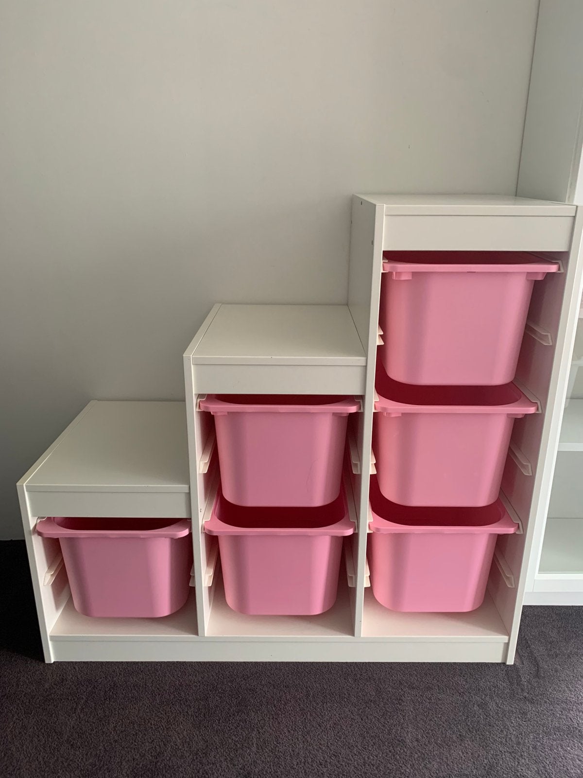IKEA Trofast met roze bakken - waterschade, Ophalen, Gebruikt, Kast
