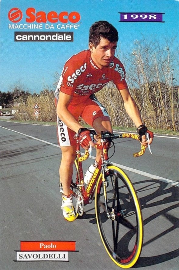 Wielershirt SAECO-CANNONDALE – 1998 – PAOLO SAVOLDELLI, Ophalen of Verzenden, Overige typen
