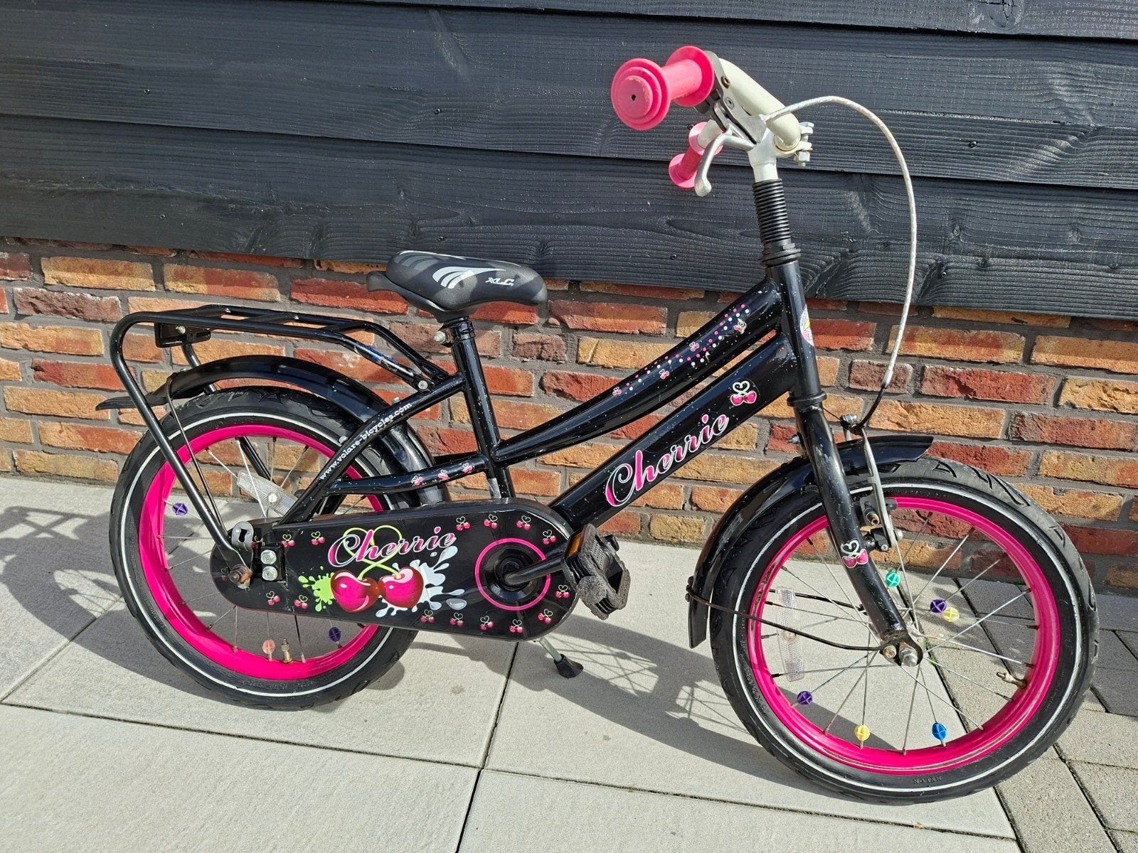 Volare meisjes kinder fiets 16 inch., Fietsen en Brommers, Ophalen, Terugtraprem, Volare, Zo goed als nieuw