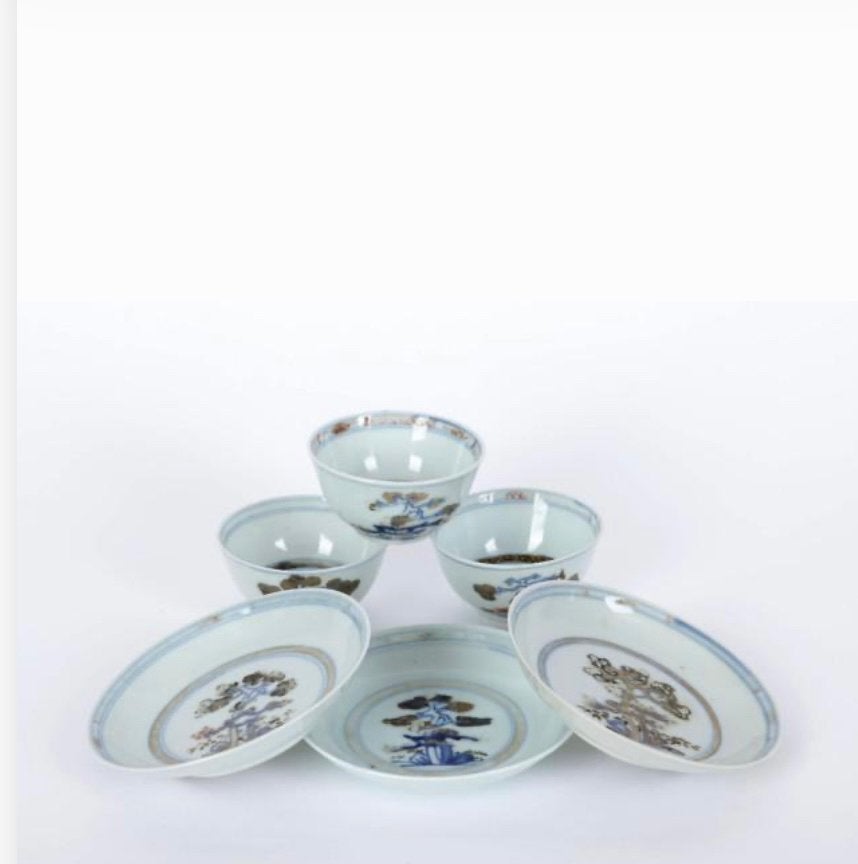Chinese antieke kopjes 18eeuw, Ophalen of Verzenden