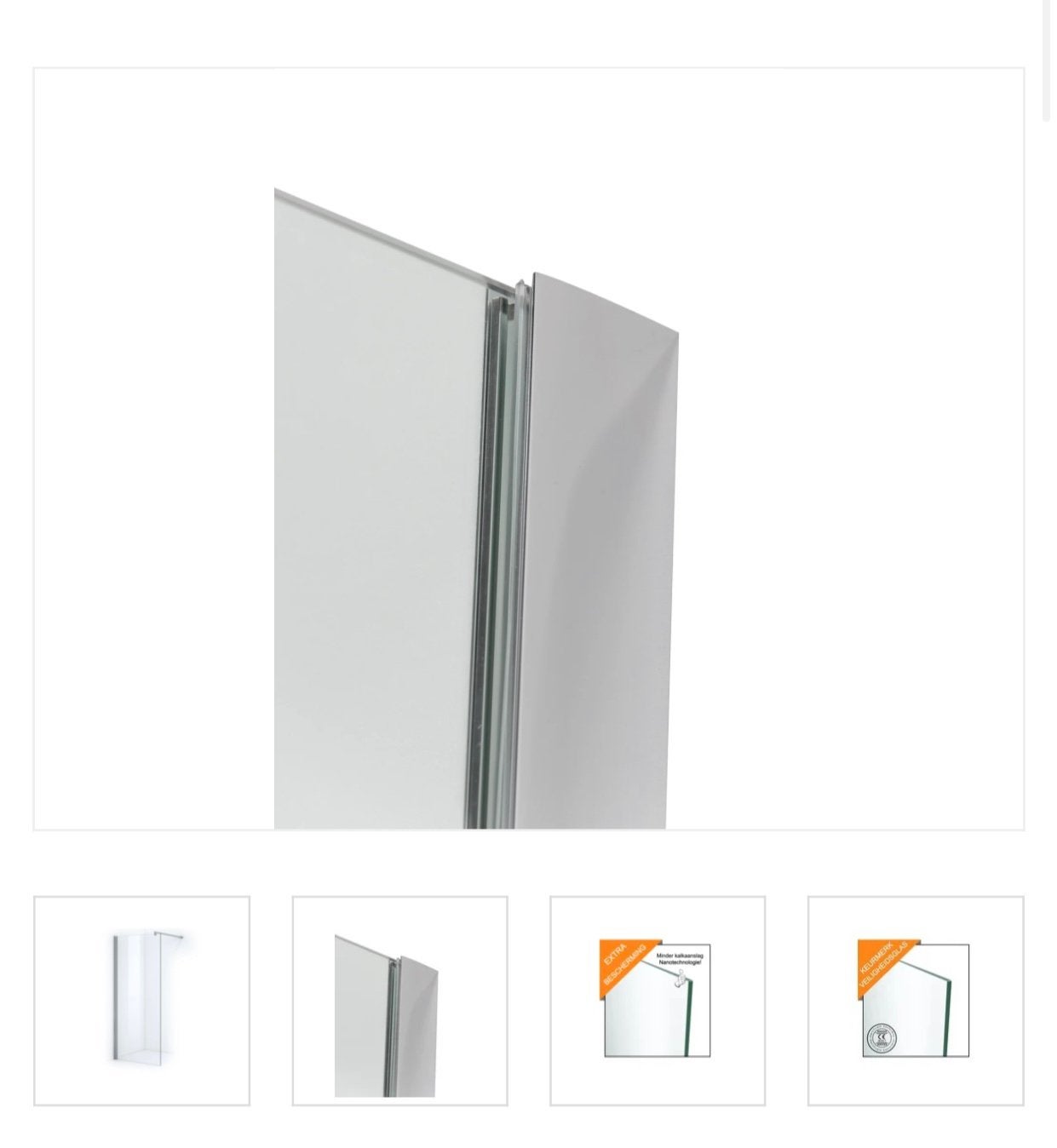 Chroom muurbevestiging en stabilisatiestang voor douchewand, Ophalen, Zo goed als nieuw, Chroom, Douche