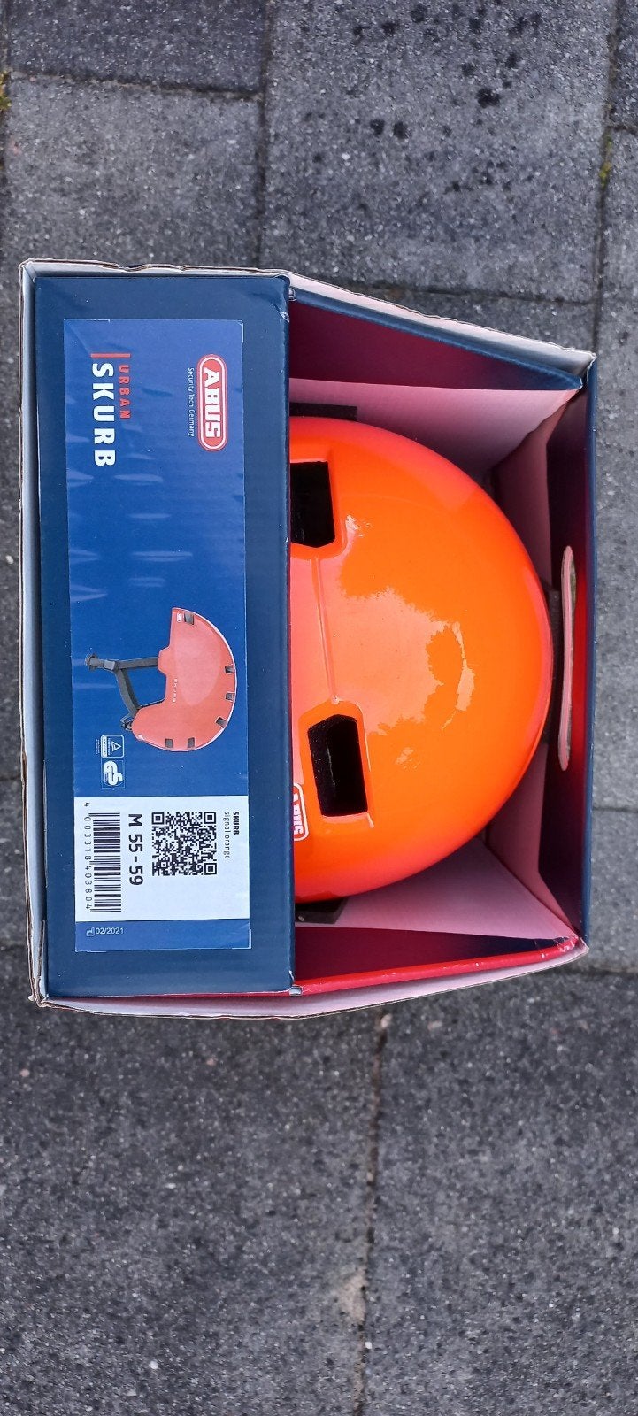 Abus Skurb fietshelm M 55-59 cm - Oranje, Ophalen, M, Nieuw, Abus
