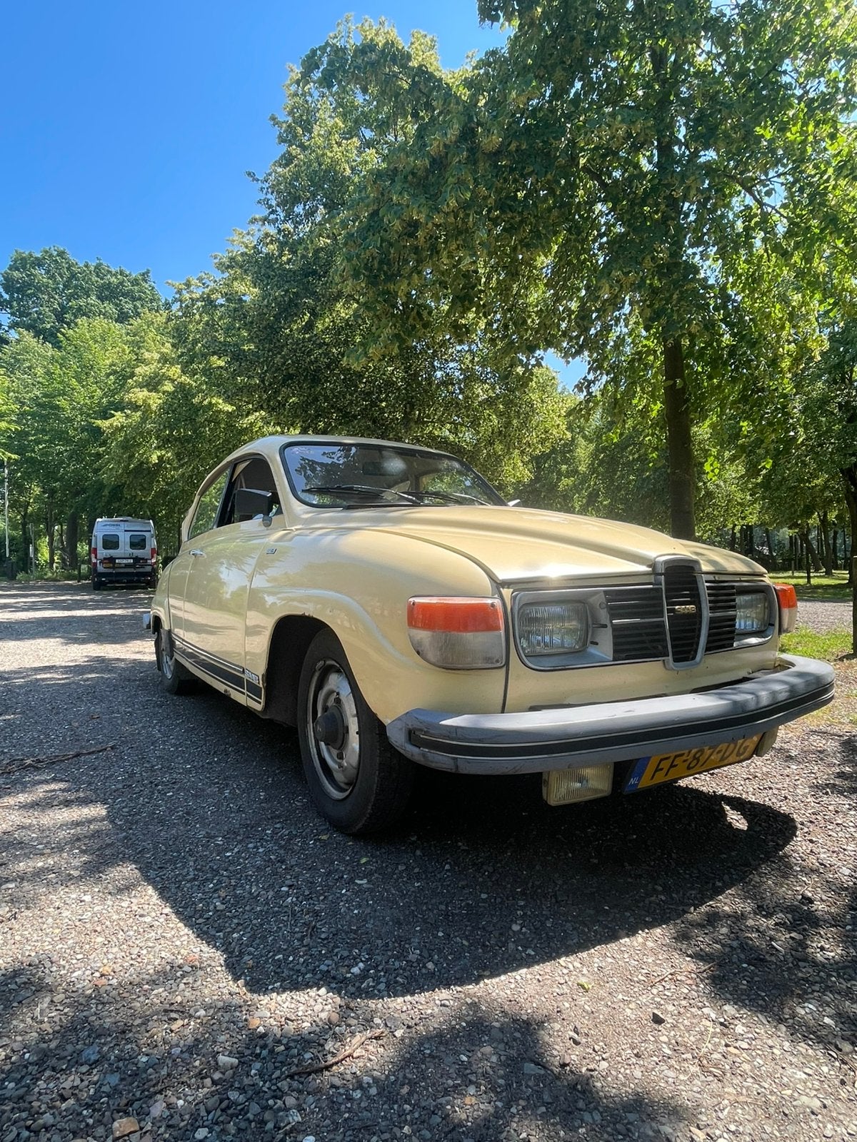 Saab 96 1.5 L 1979 Beige, Auto's, Saab, Particulier, Saab 96, Benzine, Hatchback, Handgeschakeld, Origineel Nederlands, Beige