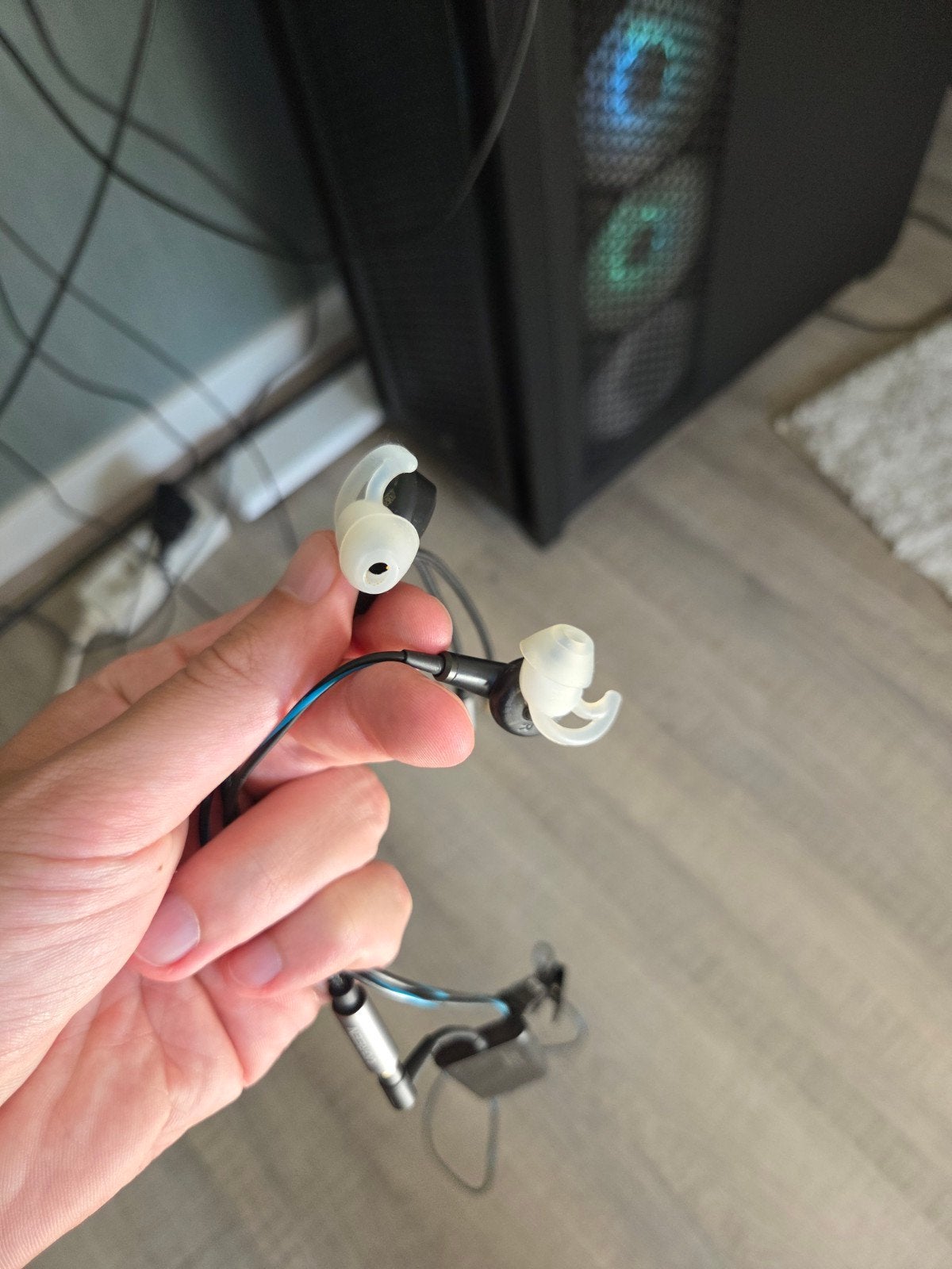 Bose QC20 In-ear Noise Cancelling met splitter, Audio, Tv en Foto, Koptelefoons, In-ear, Gebruikt, Ophalen of Verzenden, Bose