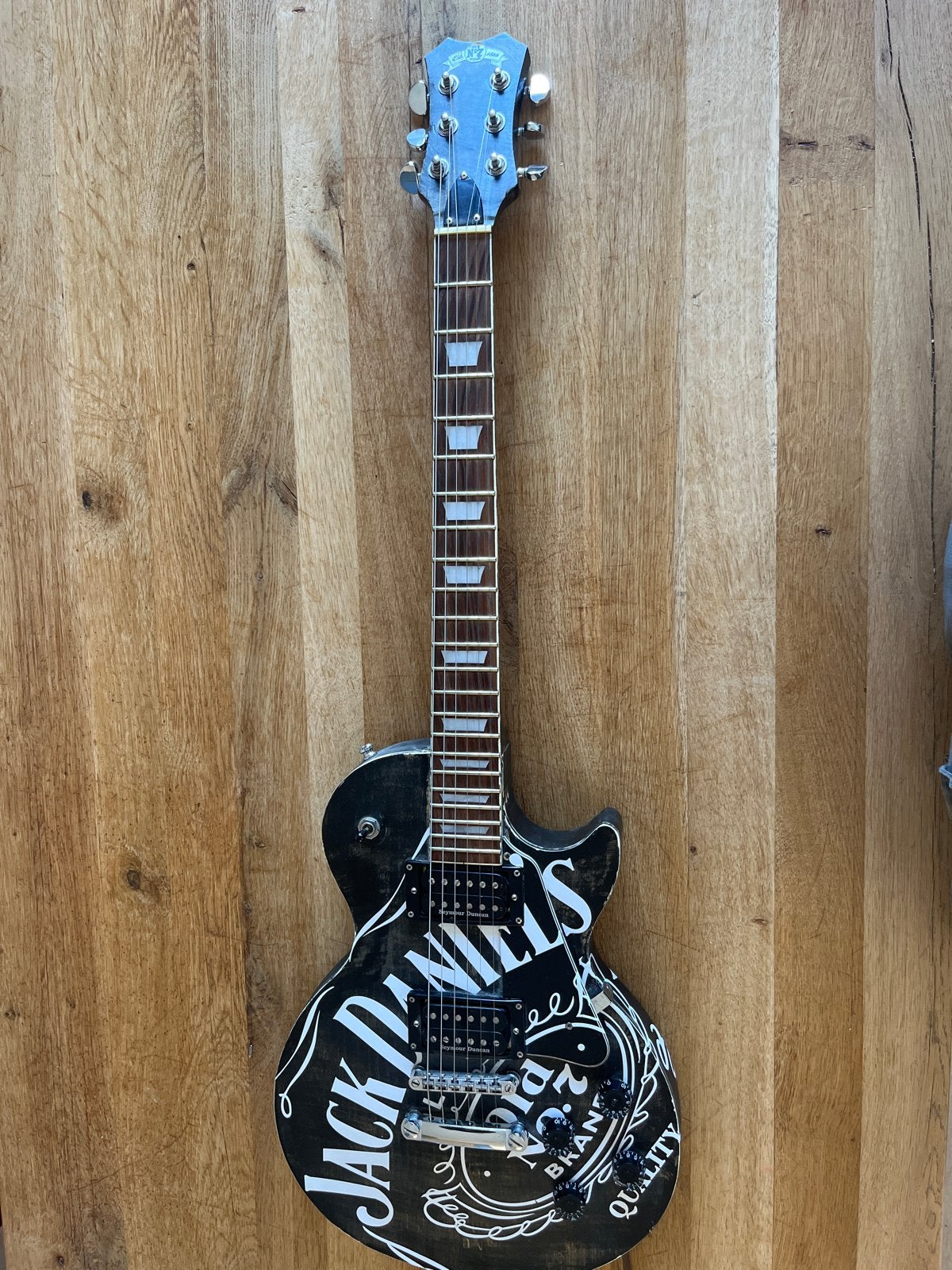 Unieke Jack Daniel's Les Paul, Muziek en Instrumenten, Ophalen, Gebruikt, Solid body, Overige merken